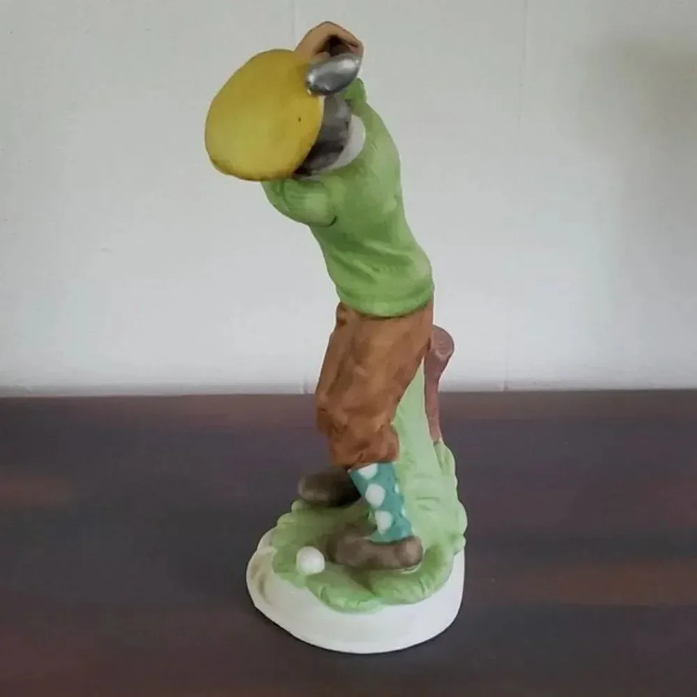 GREAT DAD'S DAY GIFT! Vintage Lefton Old Man Golfing Porcelain Figurine #2776